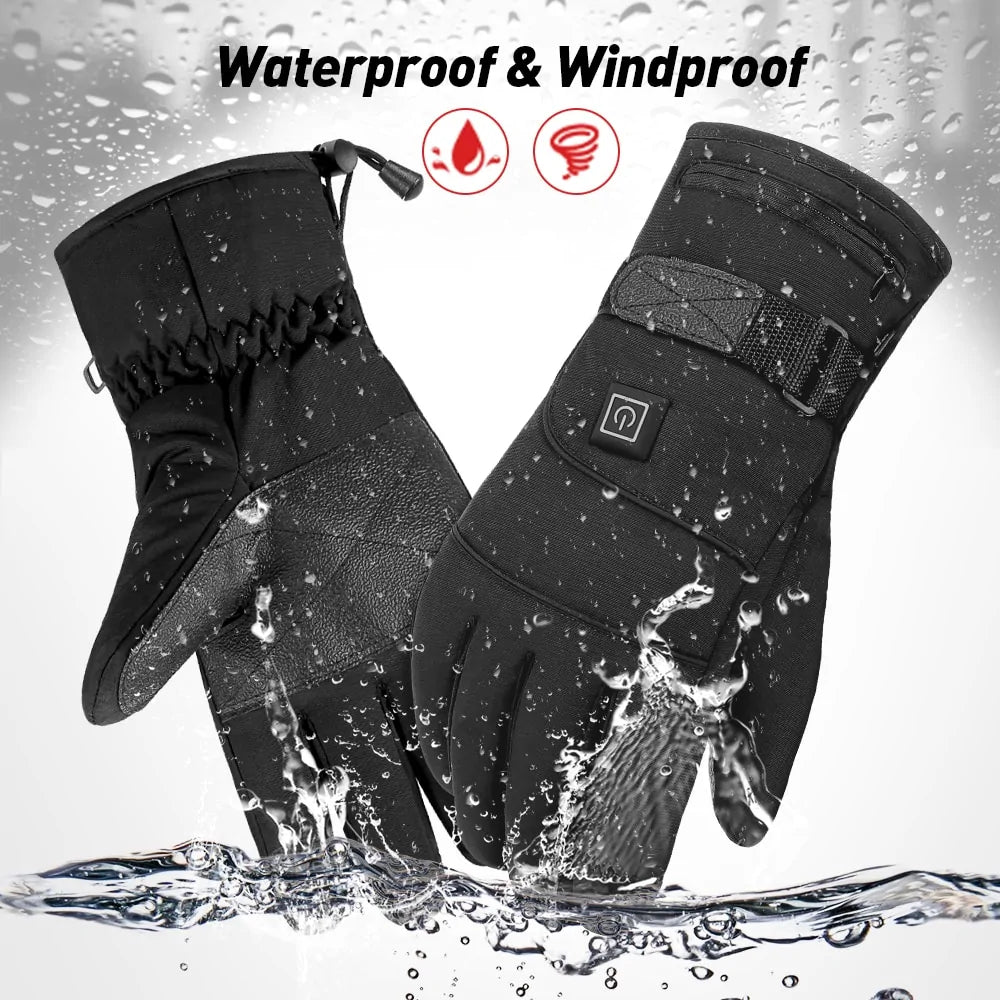 Waterproof Heated Motorcycle Gloves