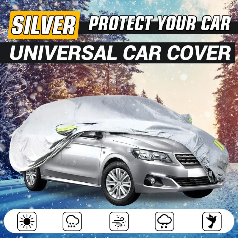 Universal Full Car Covers Full Sedan Covers Sunscreen Protection polyester Cover with Reflective Strip SUV Seda Pickup S-XXL