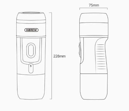 Italian Espresso Outdoor Mini Handheld Fully Automatic Coffee Maker