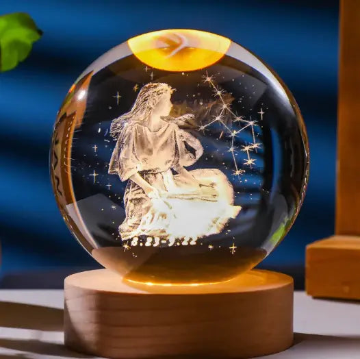 3D Constellation Crystal Ball Night Light