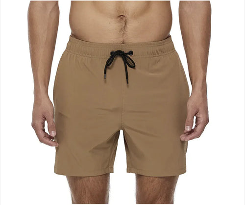 Men's Casual Solid Color Beach Shorts