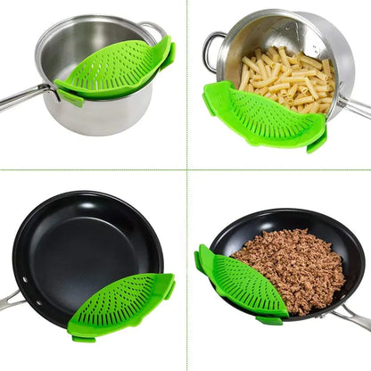 Universal Silicone Clip-On Pot Strainer