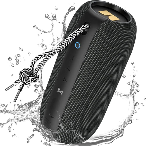 Monster S320 Bluetooth Speaker Portable Bluetooth Speaker 40W True Wireless Speaker360° Stereo Sound EffectIPX7 Waterproof Speaker 32 Hour Playing TimeSuitable for Outdoor Speaker Black