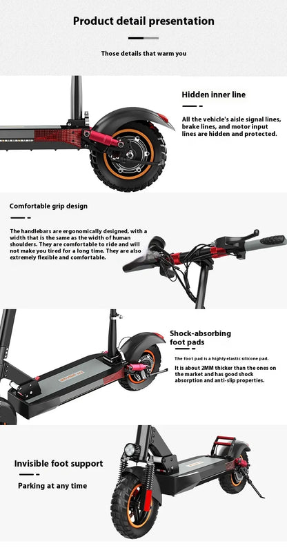 Double Shock Absorber Scooter