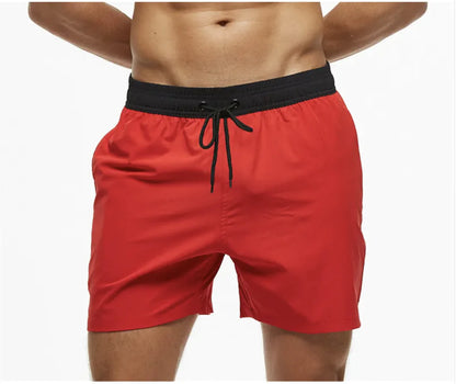 Men's Casual Solid Color Beach Shorts