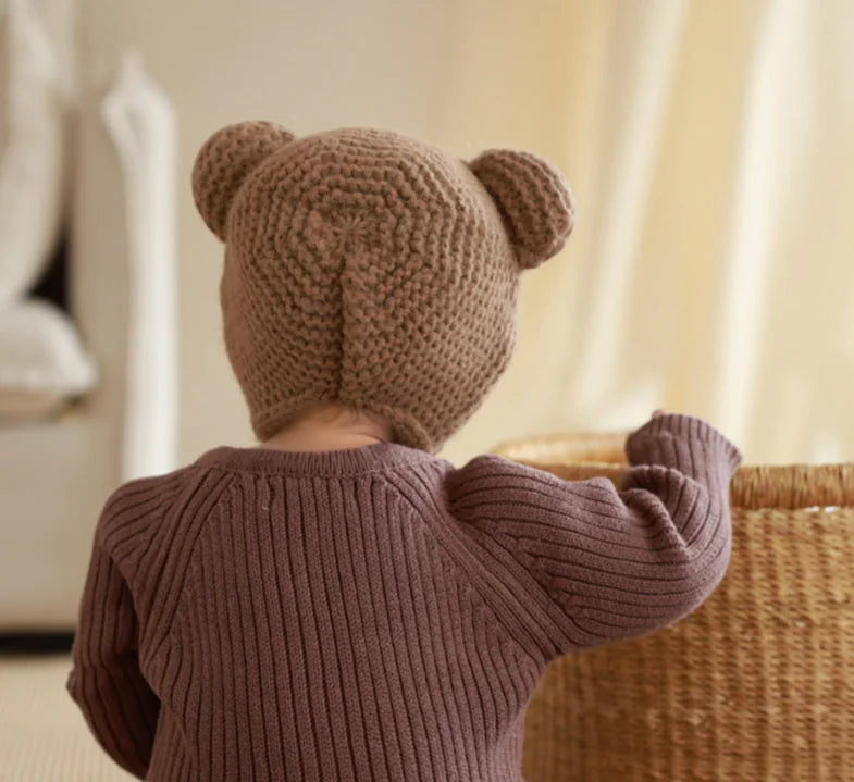 Baby hat Autumn and winter baby woolen hat