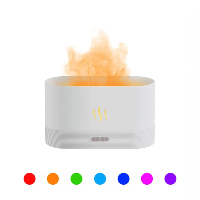 2022 USB Flame Humidifier & LED Diffuser