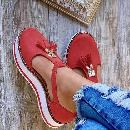 Women Flat Shoes Thick Sole Platform Shoes