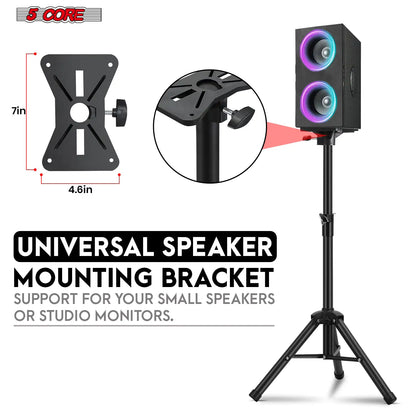 5Core Adjustable DJ Speaker Stands 36 Inch