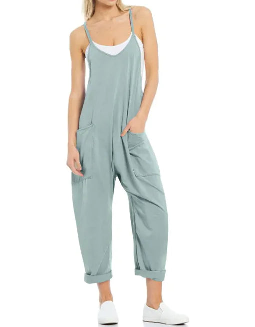 Women's Pocket Knit Jumpsuit